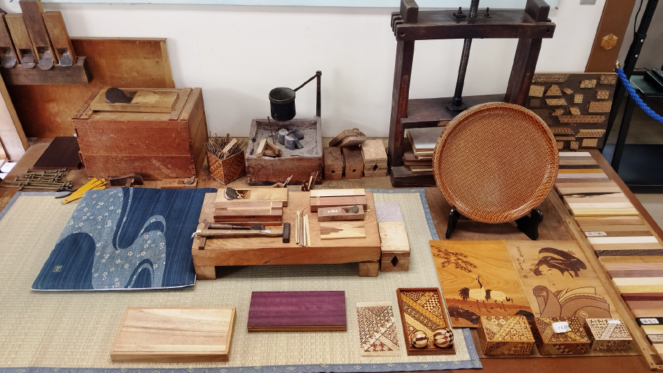 道具や作品の展示