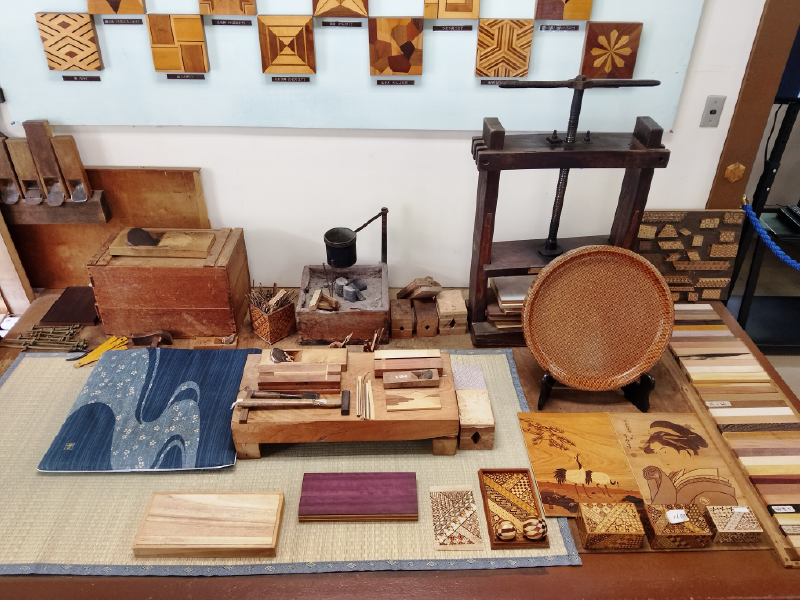 道具や作品の展示